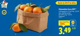 Lidl Clémentine corse igp offre