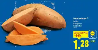 Lidl Patate douce offre