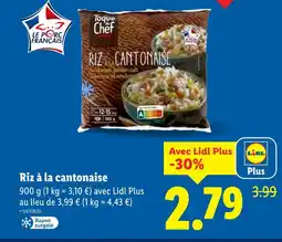 Lidl Toque du chef riz à la cantonaise offre
