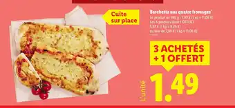 Lidl Barchetta aux quatre fromages offre