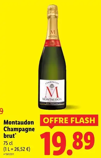 Lidl Montaudon champagne brut offre