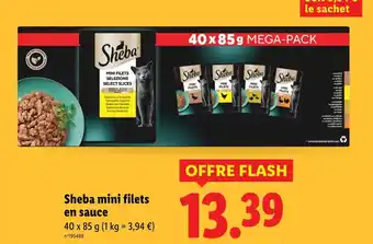 Lidl Sheba mini filets en sauce offre