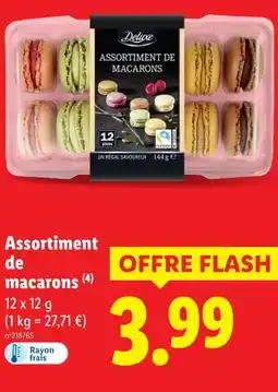 Lidl Deluxe assortiment de macarons offre