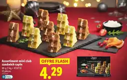 Lidl Deluxe assortiment mini club sandwich sapin offre
