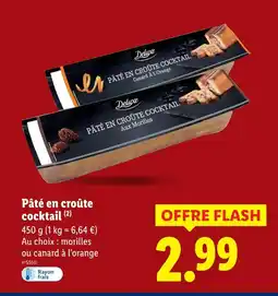 Lidl Deluxe pâté en croûte cocktail offre
