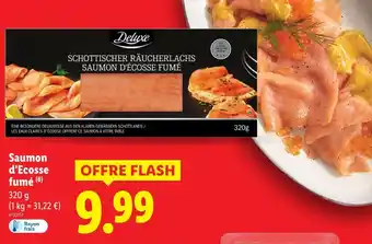 Lidl Deluxe saumon d'ecosse fumé offre