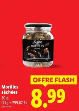 Lidl Deluxe morilles séchées offre