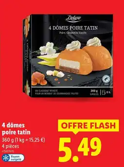 Lidl Deluxe 4 dômes poire tatin offre