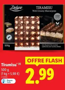 Lidl Deluxe tiramisu offre