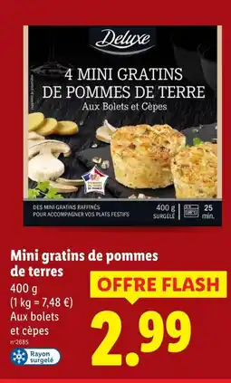 Lidl Deluxe 4 mini gratins de pommes de terre offre