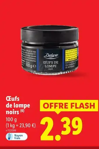 Lidl Deluxe œufs de lompe noirs offre