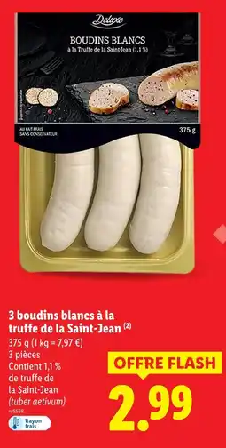 Lidl Deluxe boudins blancs à la truffe de la saint-jean offre