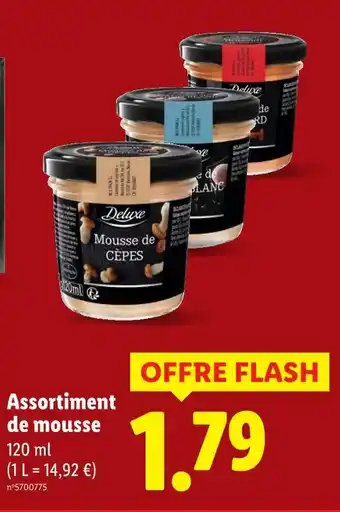 Lidl Deluxe assortiment de mousse offre