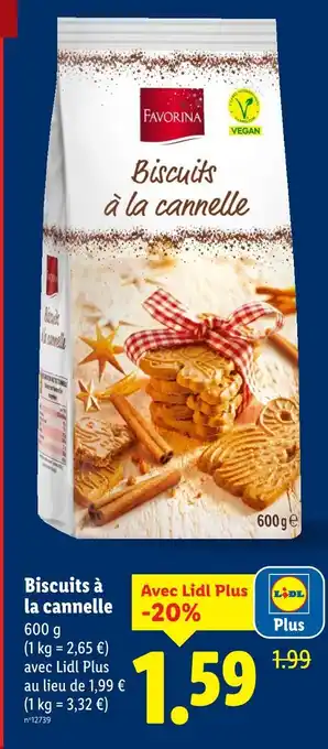 Lidl Favorina biscuits à la cannelle offre