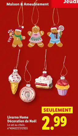 Lidl Livrano hone décoration de noël offre