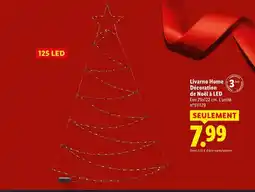 Lidl Livarno home décoration de noël à led offre