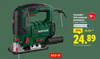 Lidl Parkside scie sauteuse pendulaire offre