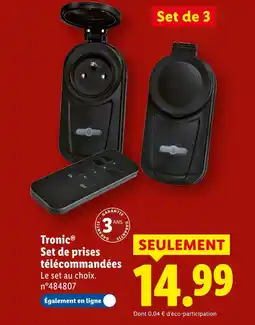 Lidl Tronic set de prises télécommandées offre