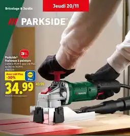 Lidl Parkside fraiseuse à peinture offre