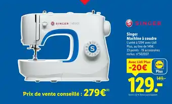 Lidl Singer machine à coudre offre