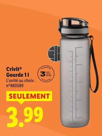Lidl Crivit gourde offre