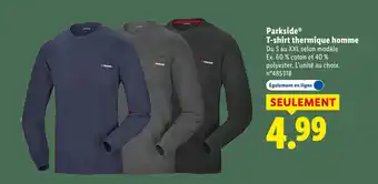 Lidl Parkside t-shirt thermique homme offre