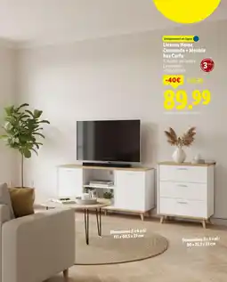 Lidl Livarno home commode + meuble bas corfu offre