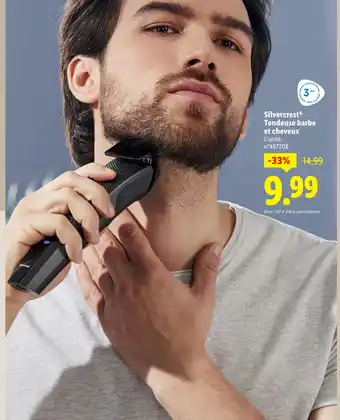 Lidl Silvercrest tondeuse barbe et cheveux offre