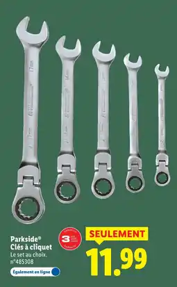 Lidl Parkside clés à cliquet offre