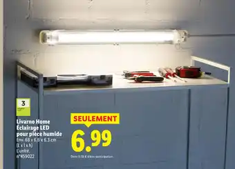 Lidl Livarno home éclairage led pour pièce humide offre