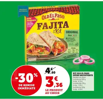 U Express Old el paso kit offre decouverte offre