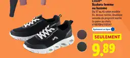 Lidl Crivit baskets femme ou homme offre