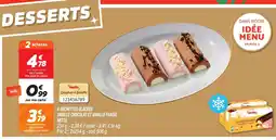 Netto NETTO 4 bûchettes glacées vanille chocolat et vanille fraise offre