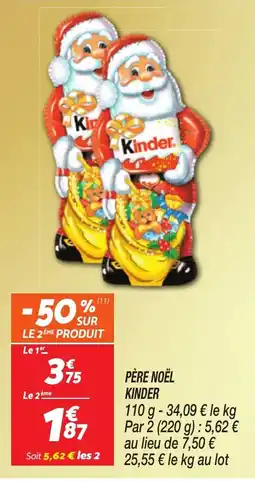 Netto KINDER Père noël offre