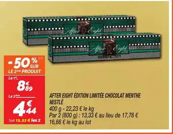 Netto AFTER EIGHT Édition limitée chocolat menthe nestlé offre