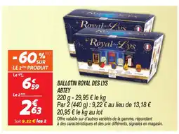 Netto ABTEY Ballotin royal des lys offre