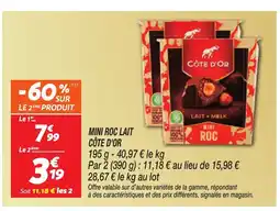 Netto CÔTE D'OR Mini roc lait offre
