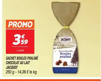 Netto JACQUOT Sachet boules praliné chocolat au lait offre
