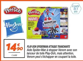 Netto PLAYDOH Spiderman attaque tranchante offre