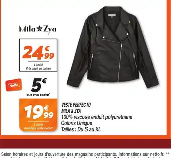 Netto MILA & ZYA Veste perfecto offre