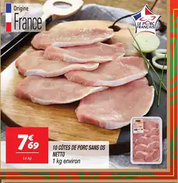 Netto NETTO 10 côtes de porc sans os offre