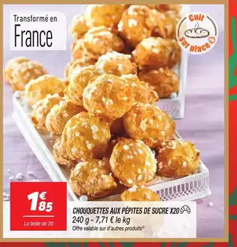 Netto Chouquettes aux pépites de sucre x20 offre