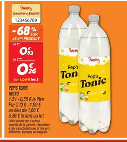 Netto NETTO Pep's tonic offre