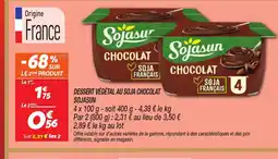 Netto SOJASUN Dessert végétal au soja chocolat offre