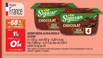Netto SOJASUN Dessert végétal au soja chocolat offre