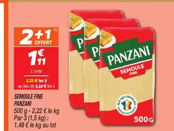 Netto PANZANI Semoule fine offre