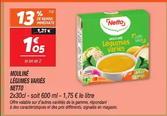 Netto NETTO Mouliné légumes variés offre