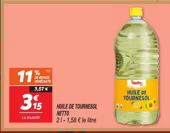 Netto NETTO Huile de tournesol offre