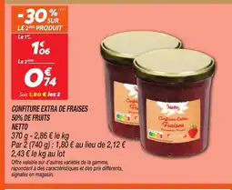 Netto NETTO Confiture extra de fraises 50% de fruits offre