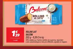 Netto BALCONI Rollino lait offre